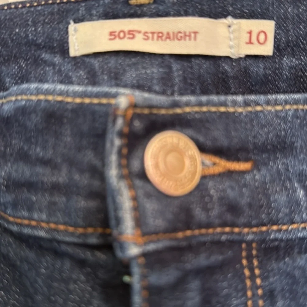 Levi's Blue 505 Straight Leg Jeans Classic Style excellent condition